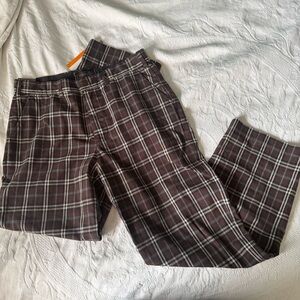 Men’s Urban Pipeline Plaid Brown Pants